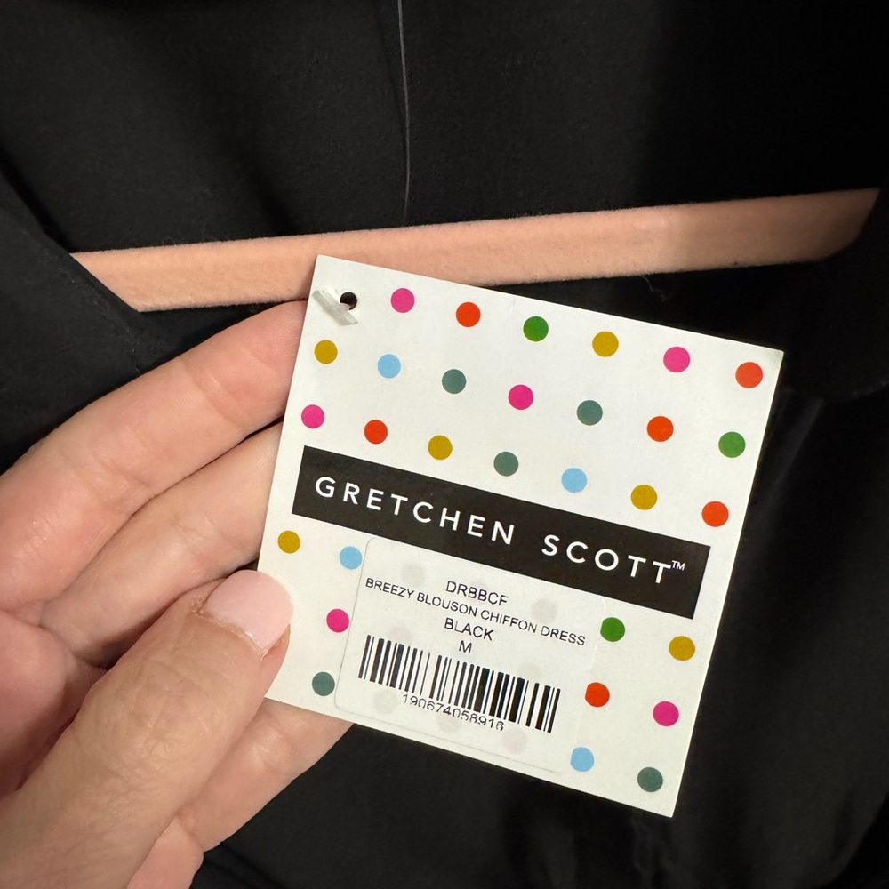 Black Breezy Button-Up Dress by Gretchen Scott - Picture 2 of 4
